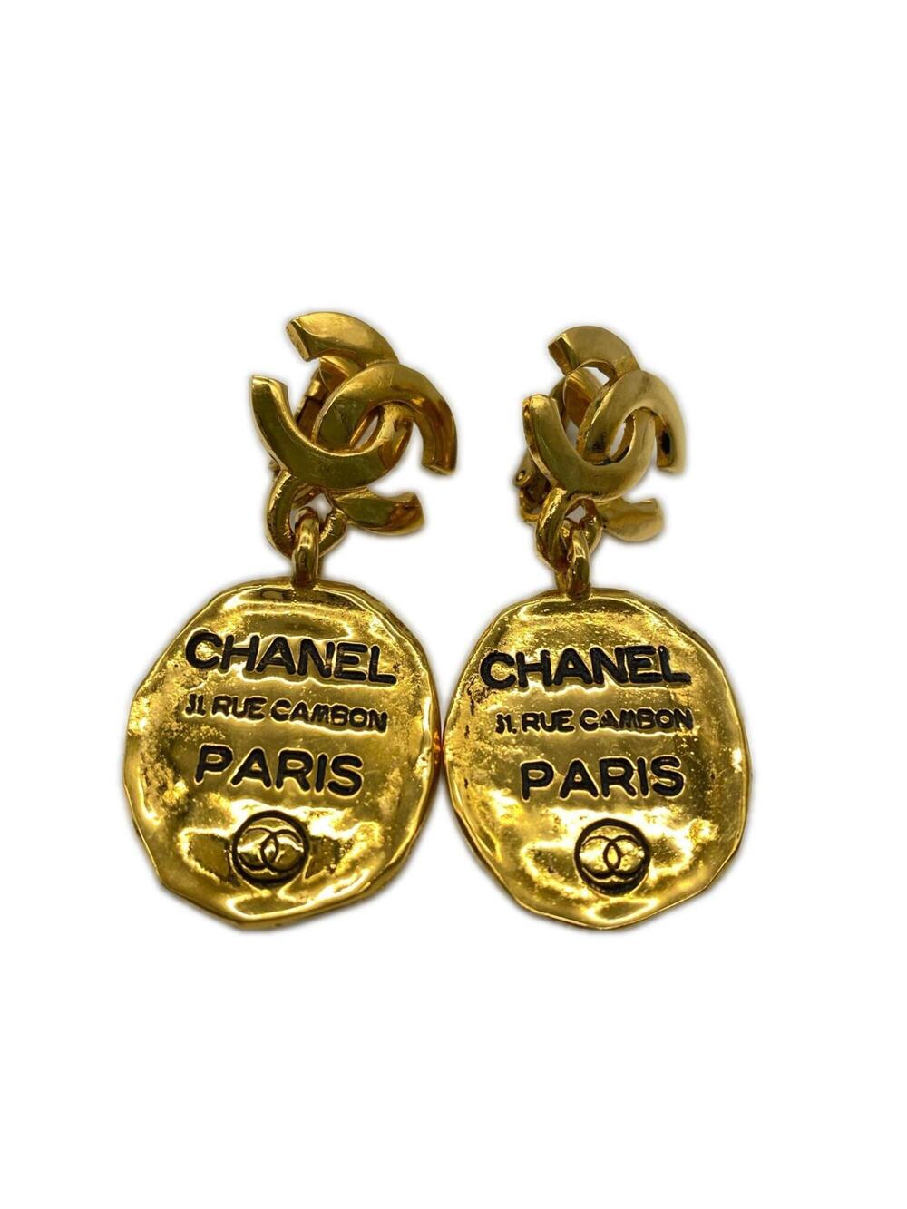 Chanel Cc Logo Clip-On Earrings Metal #351334C74B